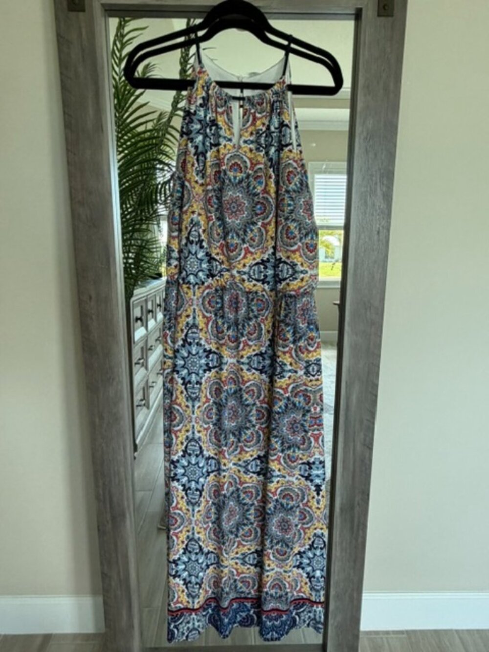 London Times Blouson Halter Maxi Dress 💙✨ Size 16